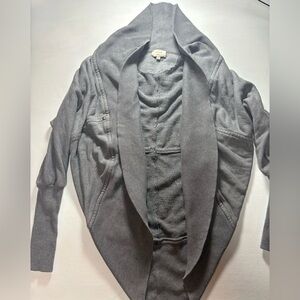 Wilfred Heather Gray Ribbed Cardigan